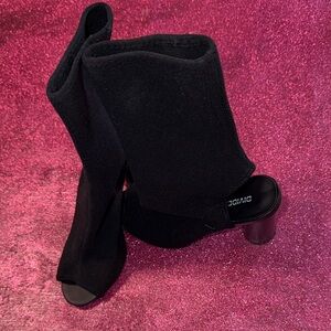 H&M Black and Pink Heeled Sandals